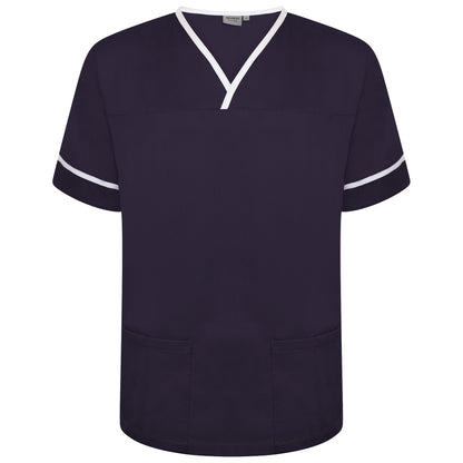 Contrast Trim Smart Scrub Top