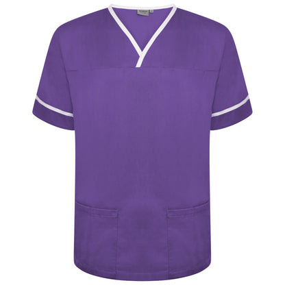 Contrast Trim Smart Scrub Top