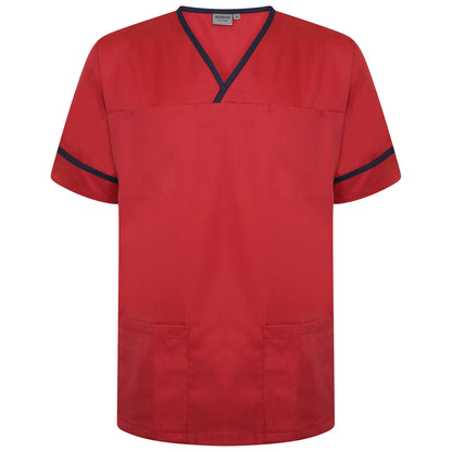 Contrast Trim Smart Scrub Top