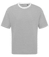 Premier Unisex Utility 2.0 Oversized T-Shirt | Black/White Stripe thumbnail 5