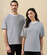 Premier Unisex Utility 2.0 Oversized T-Shirt | Black/White Stripe thumbnail 1