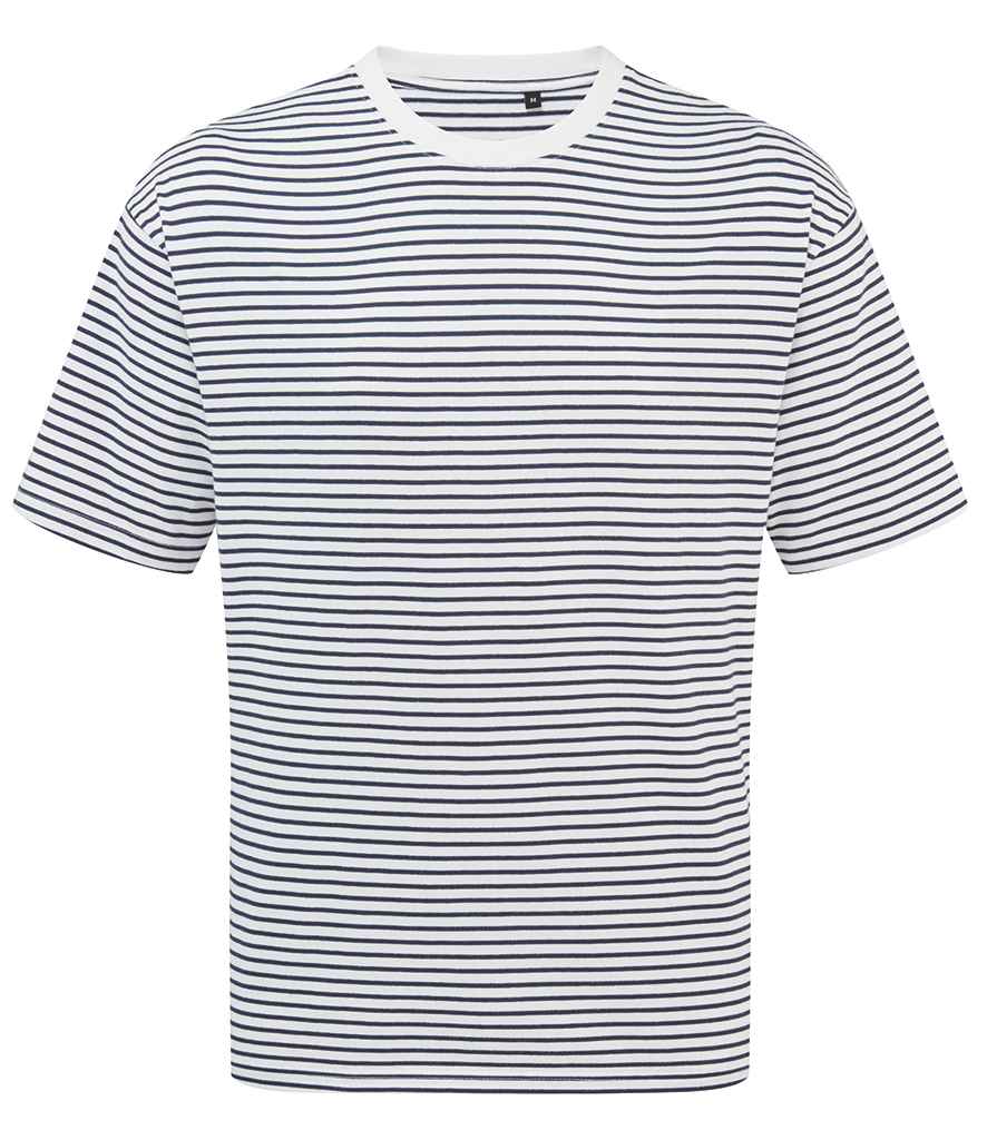 Premier Unisex Utility 2.0 Oversized T-Shirt | Navy/White Stripe
