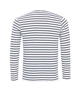 Premier Long John Roll Sleeve T-Shirt | White/Navy thumbnail 3