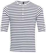 Premier Long John Roll Sleeve T-Shirt | White/Navy thumbnail 2