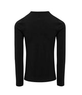 Premier Ladies Long John Roll Sleeve T-Shirt | Black thumbnail 2