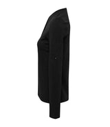 Premier Ladies Long John Roll Sleeve T-Shirt | Black thumbnail 3