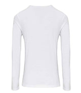 Premier Ladies Long John Roll Sleeve T-Shirt | White thumbnail 3