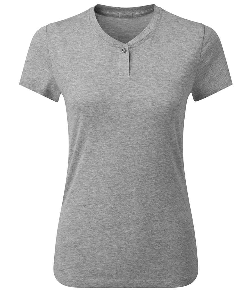 Premier Ladies Cotton Rich Comis T-Shirt | Grey Marl