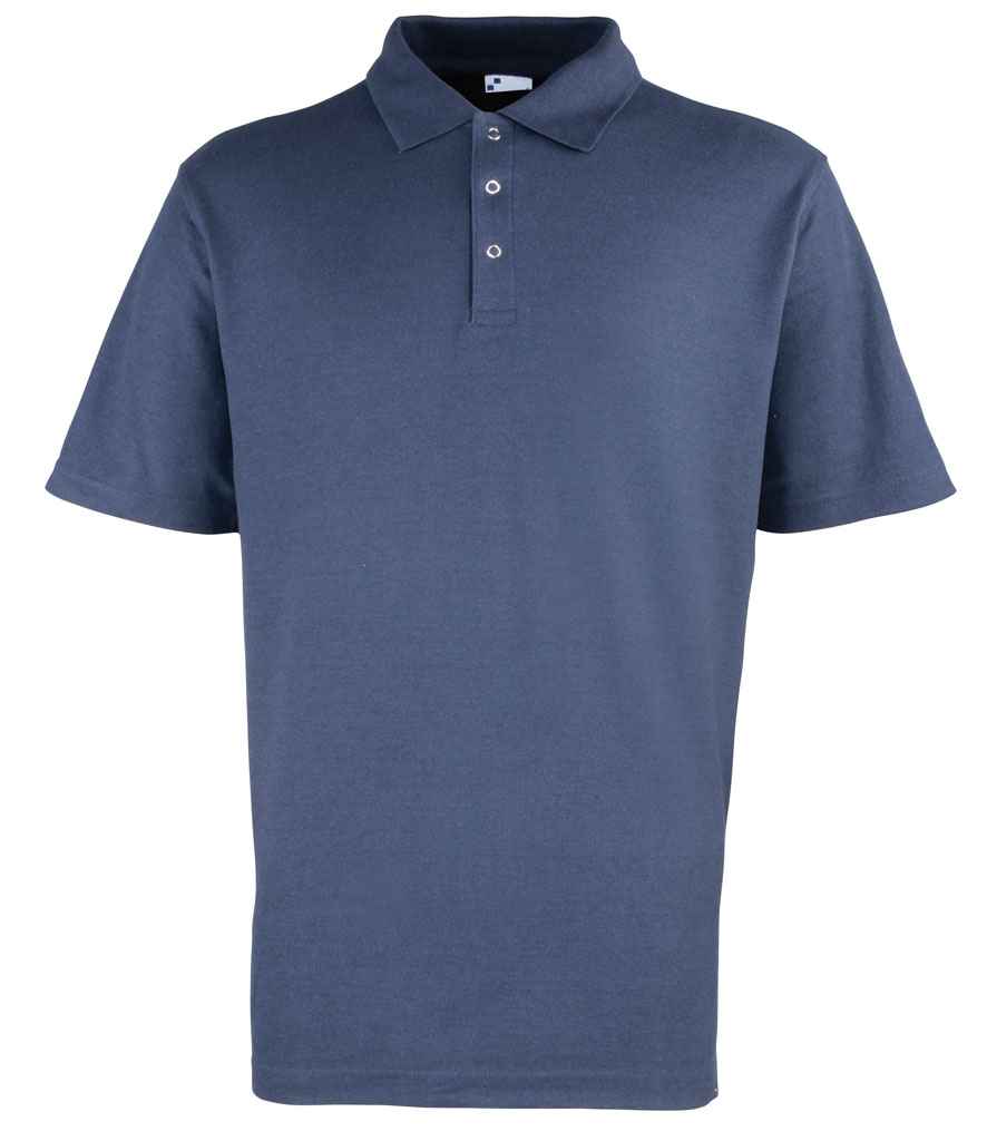 Premier Stud Piqué Polo Shirt | Navy