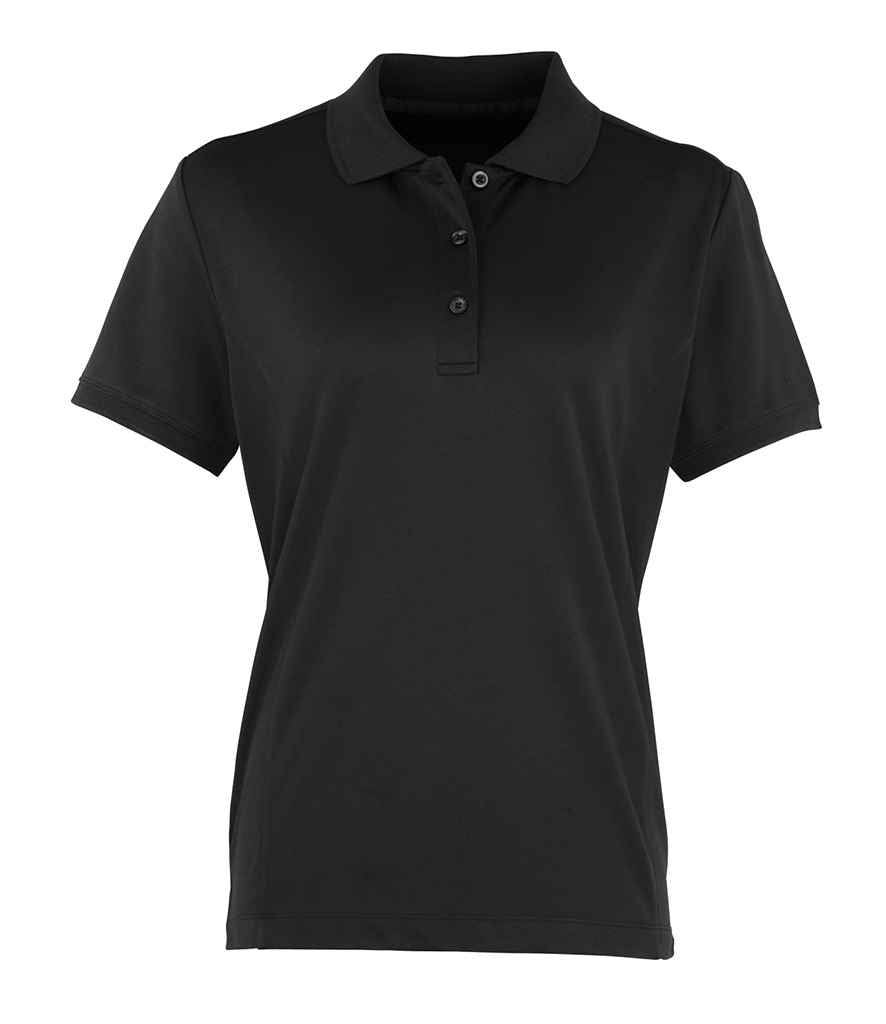 Premier Ladies Coolchecker® Piqué Polo Shirt | Black
