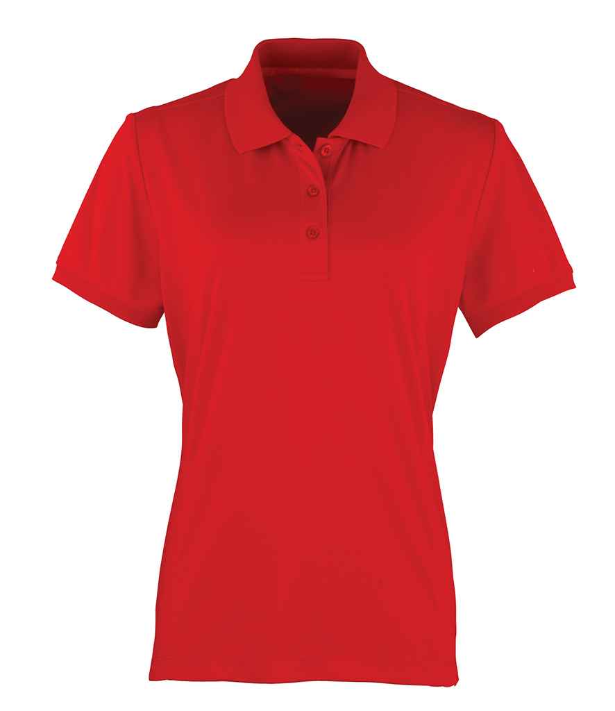 Premier Ladies Coolchecker® Piqué Polo Shirt | Red