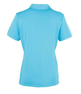 Premier Ladies Coolchecker® Piqué Polo Shirt | Turquoise Blue thumbnail 2