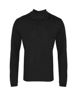 Premier Long Sleeve Coolchecker® Piqué Polo Shirt | Black thumbnail 4