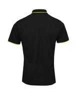 Premier Contrast Coolchecker® Piqué Polo Shirt | Black/Lime Green thumbnail 3