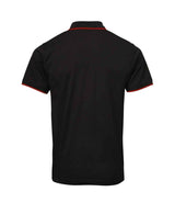 Premier Contrast Coolchecker® Piqué Polo Shirt | Black/Red thumbnail 7