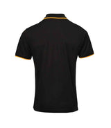 Premier Contrast Coolchecker® Piqué Polo Shirt | Black/Sunflower thumbnail 4