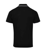 Premier Contrast Coolchecker® Piqué Polo Shirt | Black/White thumbnail 3