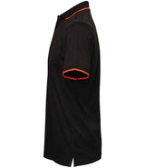 Premier Contrast Coolchecker® Piqué Polo Shirt | Black/Orange thumbnail 6