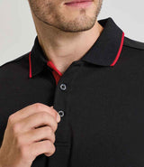 Premier Contrast Coolchecker® Piqué Polo Shirt | Black/Red thumbnail 2