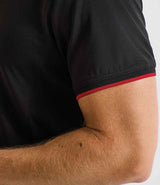 Premier Contrast Coolchecker® Piqué Polo Shirt | Black/Red thumbnail 3