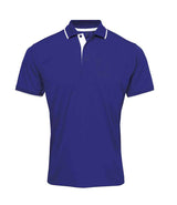 Premier Contrast Coolchecker® Piqué Polo Shirt | Royal Blue/White thumbnail 1