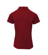 Premier Ladies Coolchecker® Plus Piqué Polo Shirt | Burgundy thumbnail 2