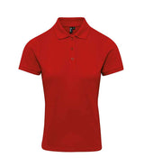 Premier Ladies Coolchecker® Plus Piqué Polo Shirt | Red thumbnail 3
