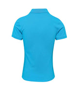 Premier Ladies Coolchecker® Plus Piqué Polo Shirt | Turquoise Blue thumbnail 2