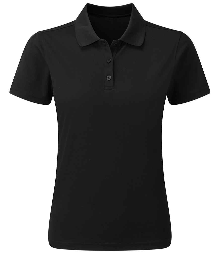 Premier Ladies Spun Dyed Recycled Polo Shirt | Black