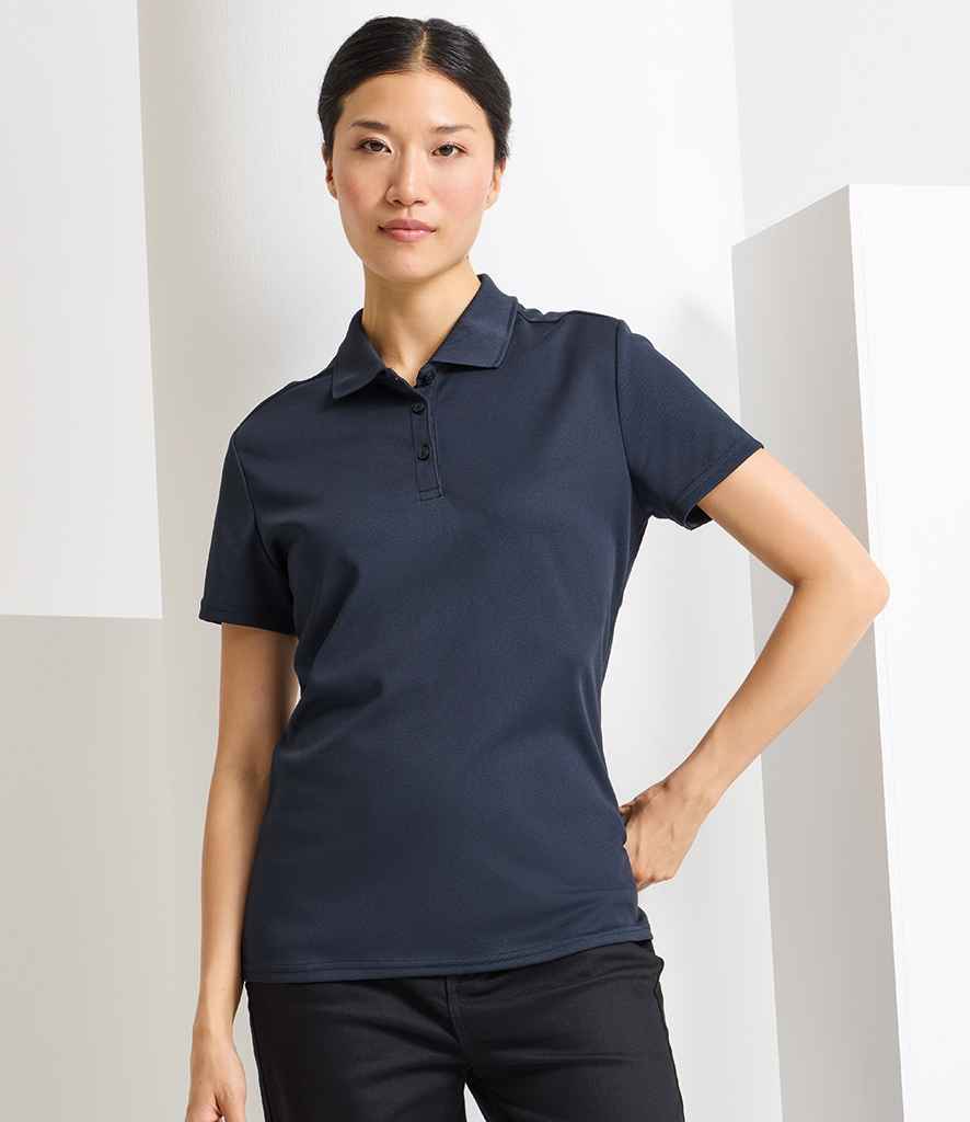 Premier Ladies Spun Dyed Recycled Polo Shirt | French Navy