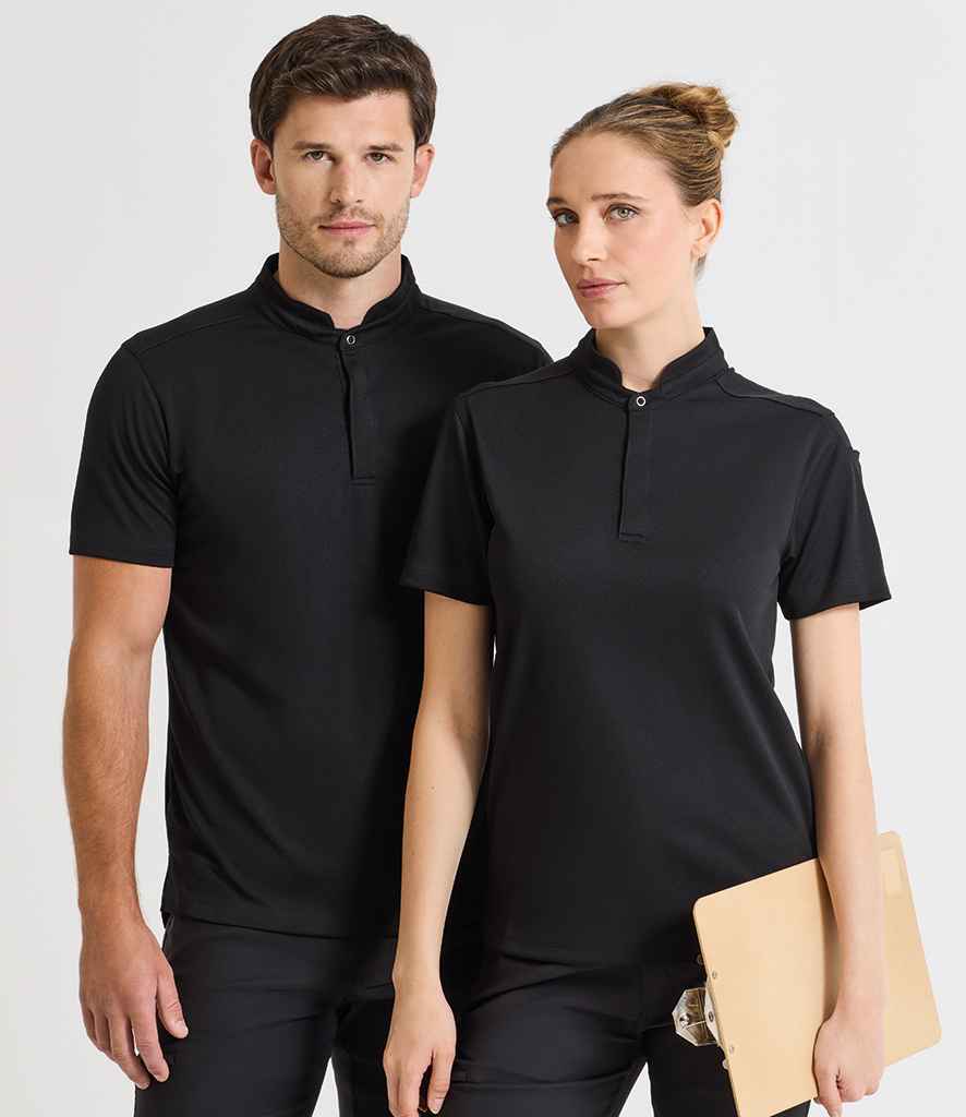 Premier Essential Coolchecker® Short Sleeve Chef's Shirt | Black