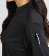 Premier Essential Coolchecker® Long Sleeve Chef's Shirt | Black thumbnail 3