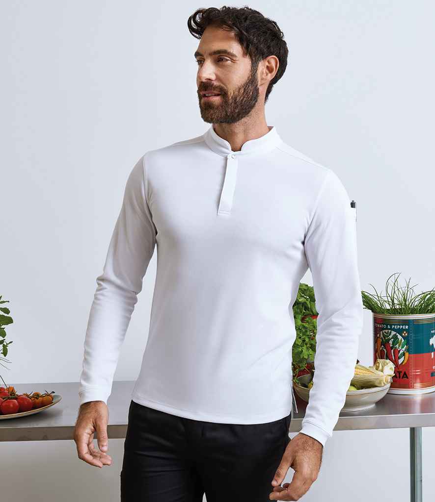 Premier Essential Coolchecker® Long Sleeve Chef's Shirt | White