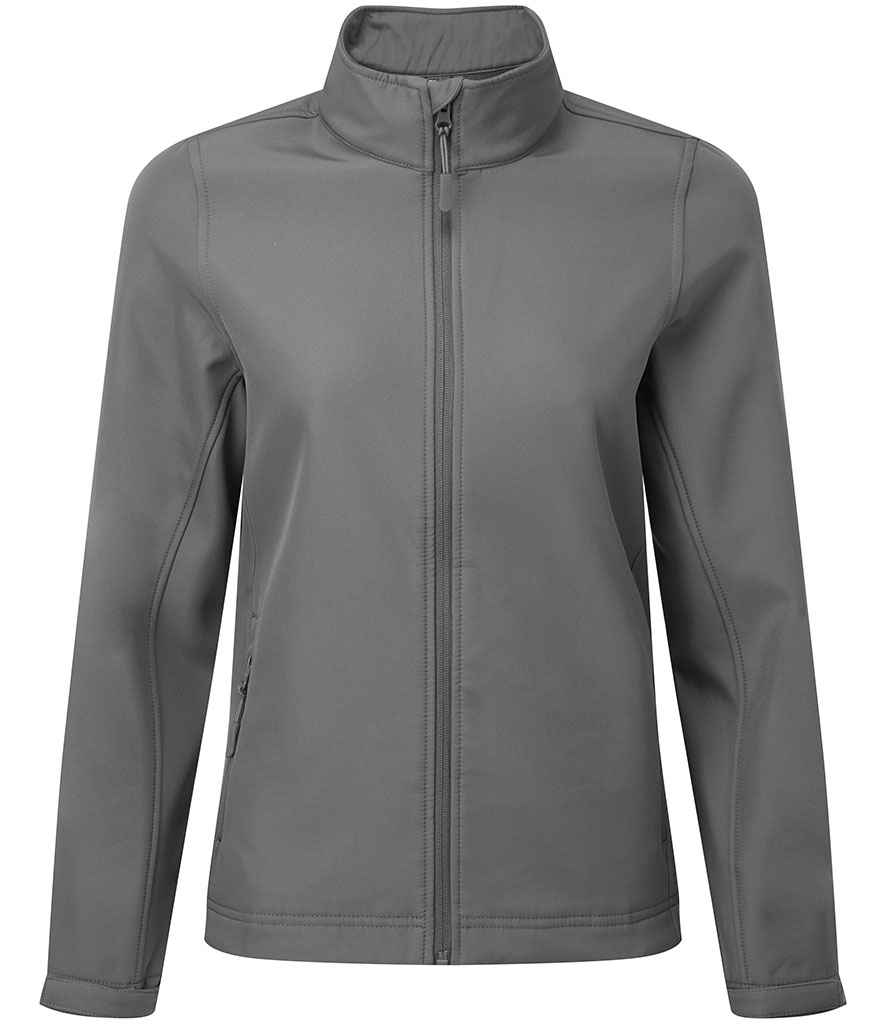Premier Ladies Windchecker® Recycled Printable Soft Shell Jacket | Dark Grey