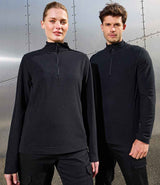 Premier Unisex Recyclight® 1/4 Zip Fleece | Black thumbnail 1