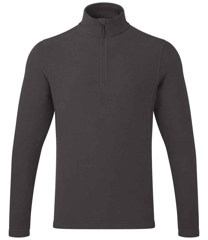 Premier Unisex Recyclight® 1/4 Zip Fleece | Dark Grey