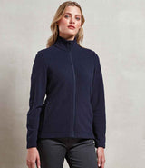 Premier Ladies Recyclight® Full Zip Micro Fleece Jacket | Navy thumbnail 1