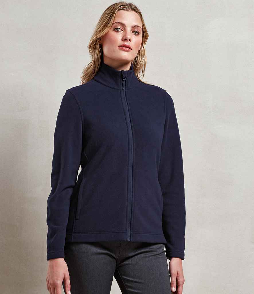 Premier Ladies Recyclight® Full Zip Micro Fleece Jacket | Navy