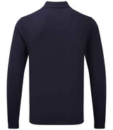Premier Essential Unisex Long Sleeve Polo Shirt | Navy thumbnail 2