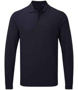 Premier Essential Unisex Long Sleeve Polo Shirt | Navy thumbnail 1