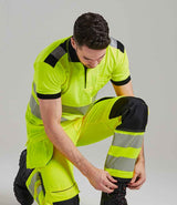 Portwest PW3 Hi-Vis Polo Shirt | Yellow/Black thumbnail 2