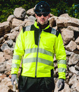 Portwest PW3 Hi-Vis Soft Shell Jacket | Yellow/Black thumbnail 1