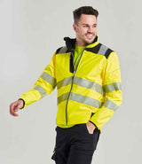 Portwest PW3 Hi-Vis Soft Shell Jacket | Yellow/Black thumbnail 2