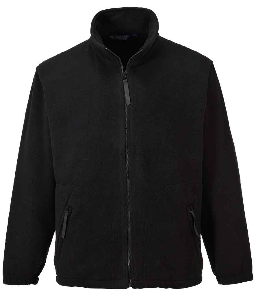 Portwest Argyll Heavy Fleece Jacket | Black