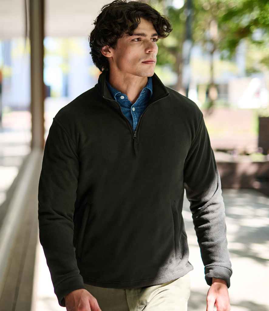 Regatta Thor Zip Neck Fleece | Black