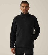 Regatta Thor Zip Neck Fleece | Black thumbnail 2