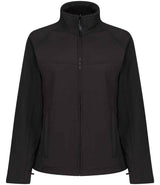 Regatta Ladies Uproar Soft Shell Jacket | Black/Black Lining thumbnail 6