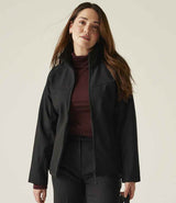 Regatta Ladies Uproar Soft Shell Jacket | Black/Black Lining thumbnail 3