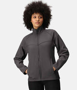 Regatta Ladies Uproar Soft Shell Jacket | Seal Grey thumbnail 3