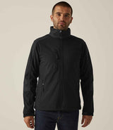 Regatta Hydroforce Soft Shell Jacket | Black/Black thumbnail 2